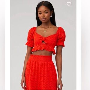 Show Me Your MuMu Red Lace Set